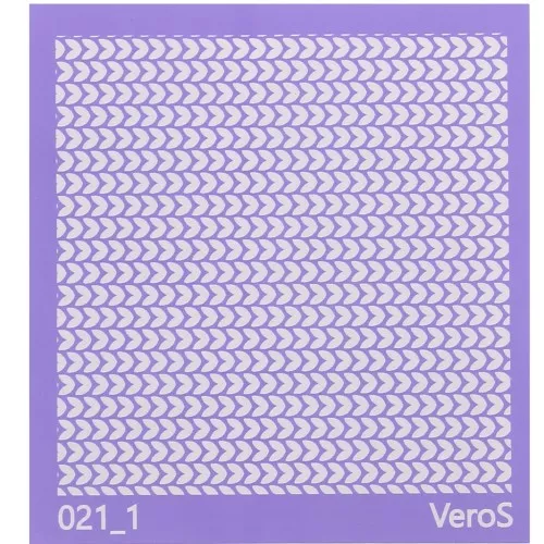 Silk Screen VeroS pour pâte polymère 90x90 mm - Motif épis n°021_1 x1