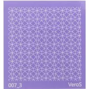 Silk Screen VeroS pour pâte polymère 90x90 mm - Motif tesselles n°007_3 x1