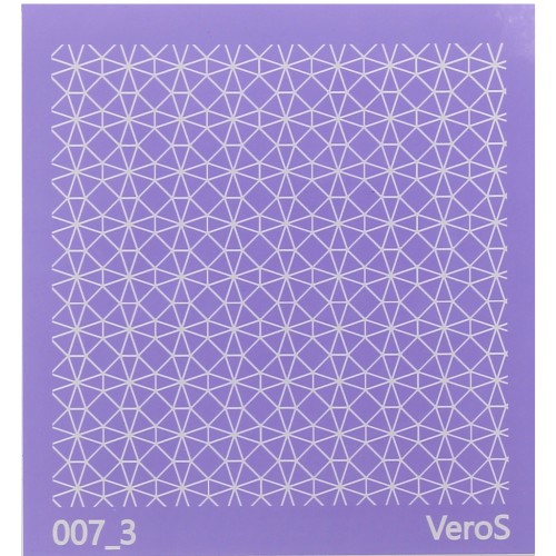 Silk Screen VeroS pour pâte polymère 90x90 mm - Motif tesselles n°007_3 x1
