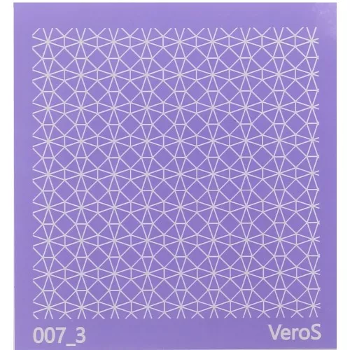 Silk Screen VeroS pour pâte polymère 90x90 mm - Motif tesselles n°007_3 x1