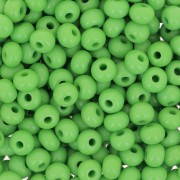 Perles rocailles Preciosa 6/0 4 mm - Opaque Green x20g