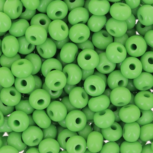 Perles rocailles Preciosa 6/0 4 mm - Opaque Green x20g