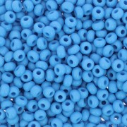 Perles rocailles Preciosa 9/0 2.5 mm - Opaque Bleu x20g