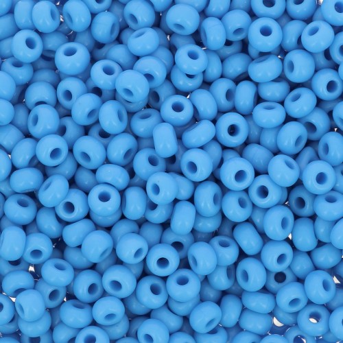 Perles rocailles Preciosa 9/0 2.5 mm - Opaque Bleu x20g