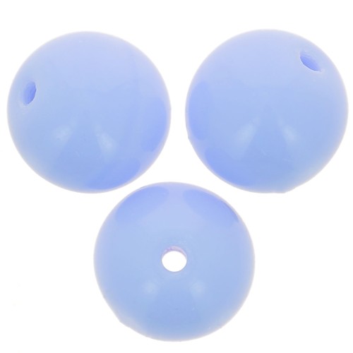 Perles rondes en verre tchèque 8 mm - Opaque Bleu ciel x20