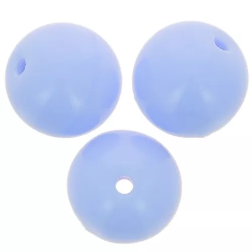 Perles rondes en verre tchèque 8 mm - Opaque Bleu ciel x20