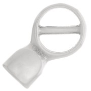 Fermoir boucle en métal pour cordon plat 5 mm - Placage Argent fin vieilli x1|raw }}