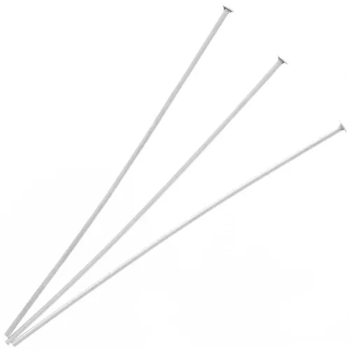 Clous tête plate 50x0.7 mm - Placage Argent fin vieilli x20