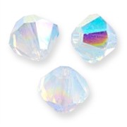 White Opal - Toupies en cristal PureCrystal 5328 4 mm White Opal AB x50 Toupies en cristal PureCrystal 5328 4 mm White Opal AB x50