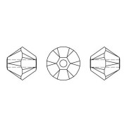 Toupies en cristal PureCrystal 5328 4 mm White Opal AB x50
