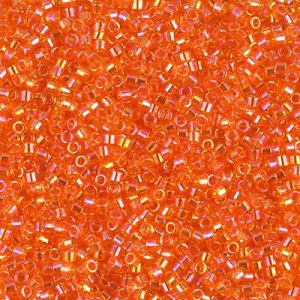 Miyuki Delica 11/0 DB0151 - Transparent Orange AB x8g