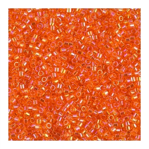 Miyuki Delica 11/0 DB0151 - Transparent Orange AB x8g