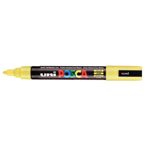 Marqueur Posca pointe conique moyenne 2.5 mm - Jaune x1