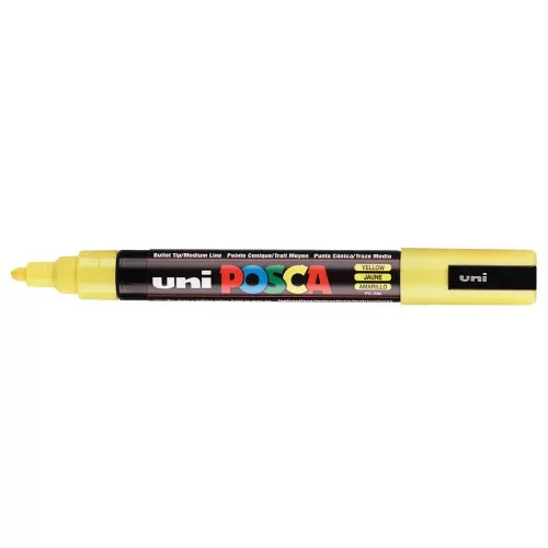 Marqueur Posca pointe conique moyenne 2.5 mm - Jaune x1