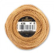 Coton perlé DMC n°5 Light Brown (436) x45m
