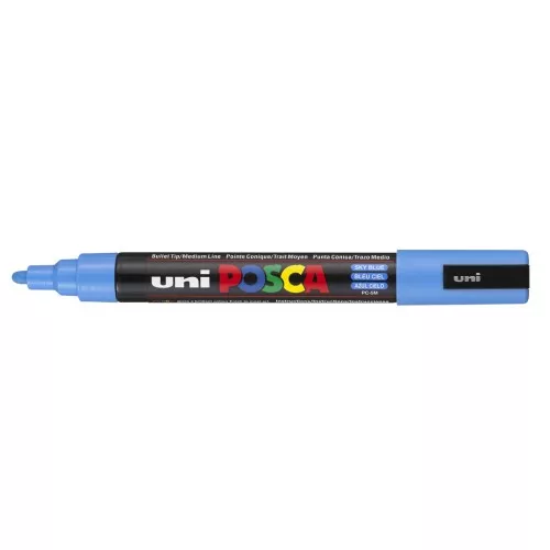 Marqueur Posca pointe conique moyenne 2.5 mm - Bleu ciel x1
