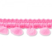 Galon mini pompons 11 mm Rose Fluo x1m|raw }}