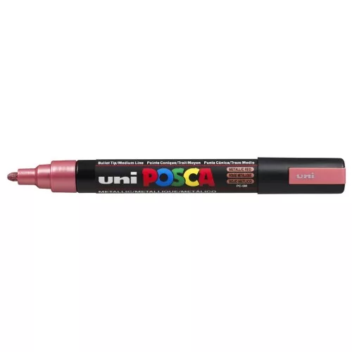 Marqueur Posca pointe conique moyenne 2.5 mm - Rouge métallique x1