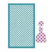 Silk Screen pour Pâte polymère 80x140 mm - Motif tressage osier x1