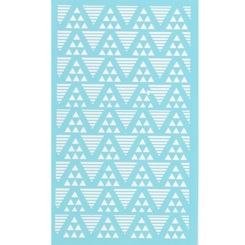 Silk Screen pour Pâte polymère 80x140 mm - Motif triangles x1