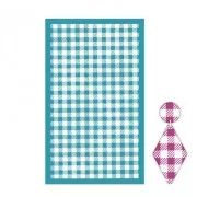 Silk Screen pour Pâte polymère 80x140 mm - Motif Vichy petit x1