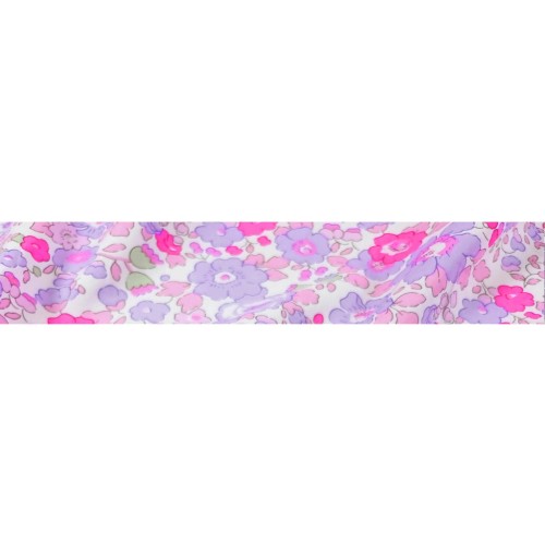 Biais en tissu Liberty - Betsy - Fluo Lilas x1m