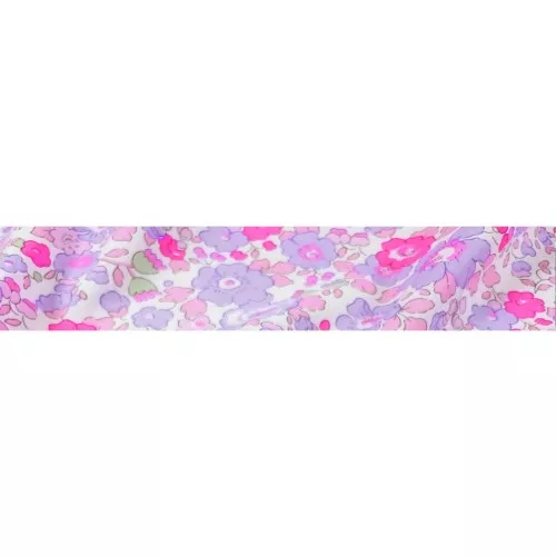 Biais en tissu Liberty - Betsy - Fluo Lilas x1m