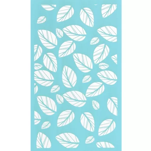Silk Screen pour Pâte polymère 80x140 mm - Motif feuilles 1 x1