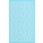 Silk Screen pour Pâte polymère 80x140 mm - Motif vagues 1 x1|raw }}