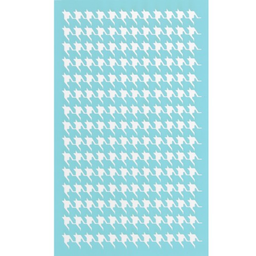 Silk Screen pour Pâte polymère 80x140 mm - Motif pied de poule x1