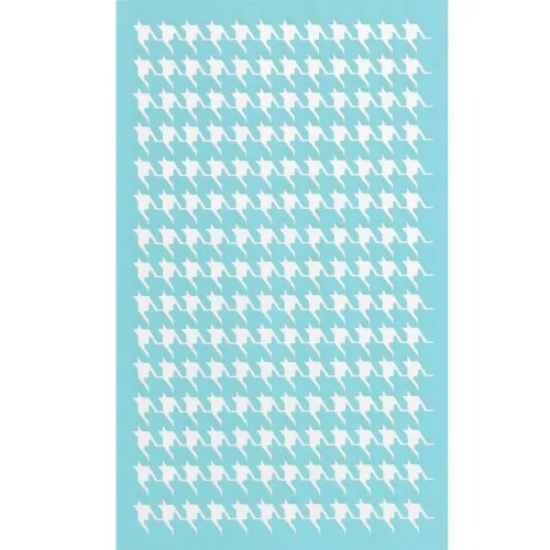 Silk Screen pour Pâte polymère 80x140 mm - Motif pied de poule x1