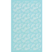 Silk Screen pour Pâte polymère 80x140 mm - Motif feuilles de palmier x1|raw }}