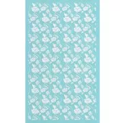 Silk Screen pour Pâte polymère 80x140 mm - Motif fleurs x1
