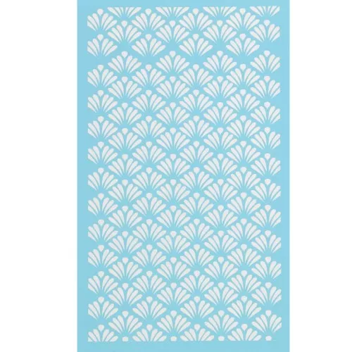 Silk Screen pour Pâte polymère 80x140 mm - Motif oriental 1 x1