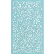 Silk Screen pour Pâte polymère 80x140 mm - Motif floral 3 x1
