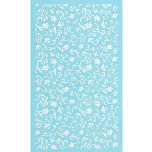 Silk Screen pour Pâte polymère 80x140 mm - Motif arabesques x1