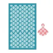 Silk Screen pour Pâte polymère 80x140 mm - Motif gouttes x1