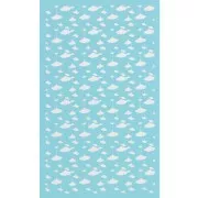 Silk Screen pour Pâte polymère 80x140 mm - Motif feuille de Ginkgo x1