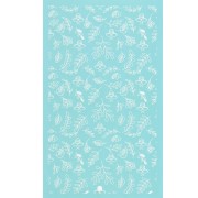 Silk Screen pour Pâte polymère 80x140 mm - Motif abeille et feuillage x1