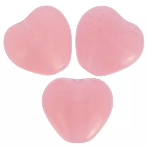 Perles coeurs 6x6.5 mm - Milky Pink x10g