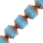 Facettes Antiques  8 mm Turquoise Dark Bronze x10|raw }}