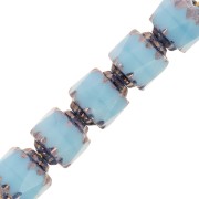 Facettes Antiques  6 mm Turquoise Dark Bronze x20|raw }}