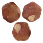 Facettes 4 mm Chalk White Gold Luster x50