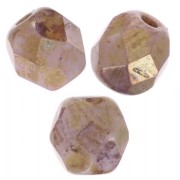 Facettes 4 mm Chalk White Lila Gold Luster x50|raw }}