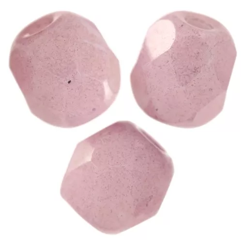Facettes 4 mm Chalk White Lila Luster x50