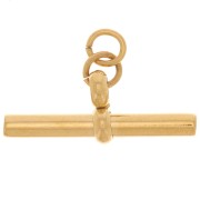 Pendentif barre 10x20 mm - Acier inoxydable 304L Doré x1