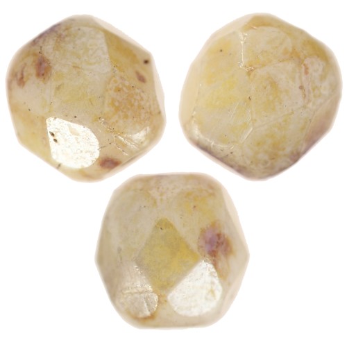 Facettes 4 mm Chalk White Ivory x50