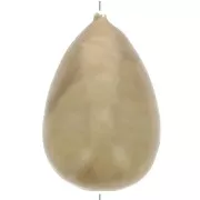 Perle poire en papier mâché effet métallisé 33x22 mm - Golden x1