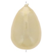 Perle poire en papier mâché effet métallisé 33x22 mm - Light gold x1|raw }}