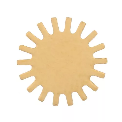 Éléments soleil à coller 6 mm - Acier inoxydable 316L Doré x4